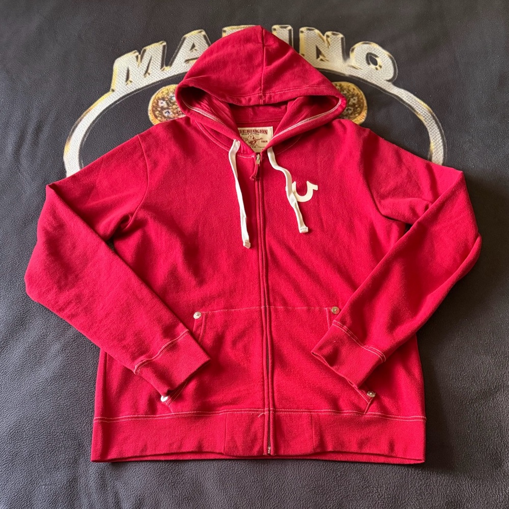 True Religion classic Buddha zip hoodie og version